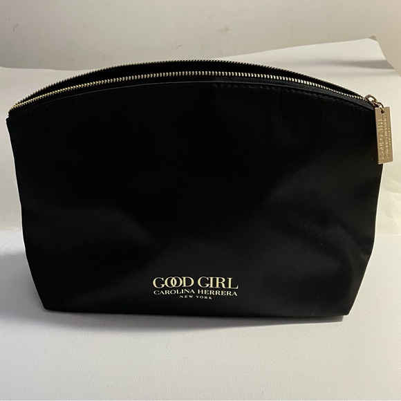 Carolina Herrera NY GOOD GIRL Black Gold Bag Limited Edition Cosmetics Makeup - Picture 1 of 8